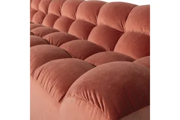 Chaiselong Allure - Vasket fløjl i rosa, Venstre - Møbler - Sofaer - Hjørnesofa