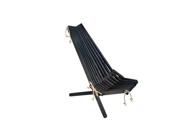 Ecochair EcoFurn Al Sort Oliebehandlet - Al Sort Oliebehandlet - Havemøbler - Havestole - Udendørs lænestol