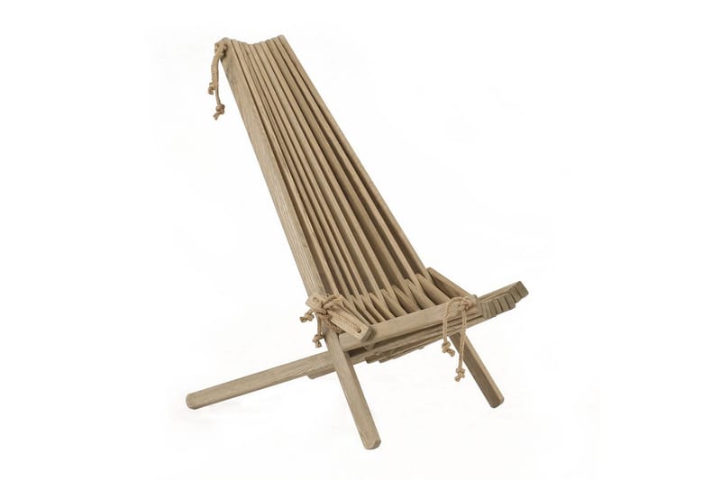 Ecochair EcoFurn Ask Grå Oliebehandlet - Ask Grå Oliebehandlet - Havemøbler - Havestole - Udendørs lænestol