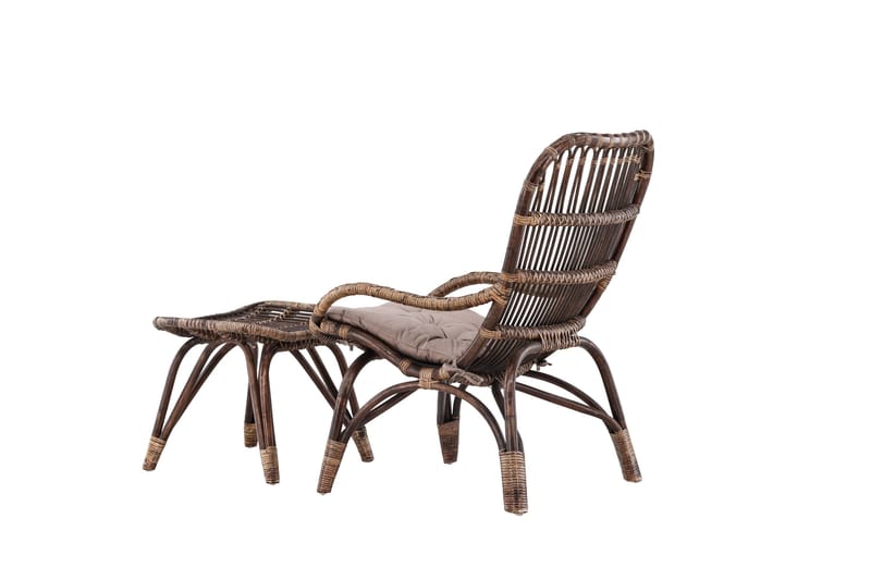 Ella Havestol - Mørk valnød - Havemøbler - Havestole - Udendørs lænestol