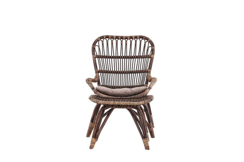 Ella Havestol - Mørk valnød - Havemøbler - Havestole - Udendørs lænestol