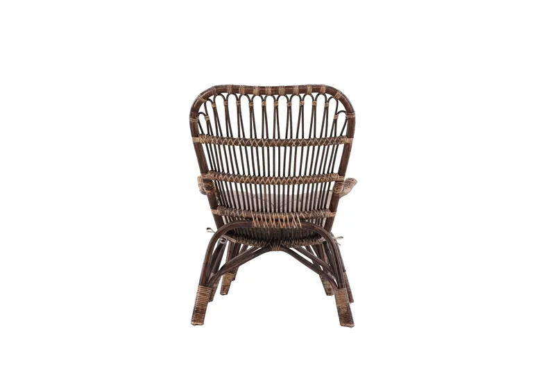 Ella Havestol - Mørk valnød - Havemøbler - Havestole - Udendørs lænestol