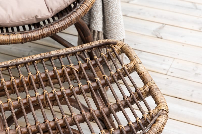 Ella Havestol - Mørk valnød - Havemøbler - Havestole - Udendørs lænestol