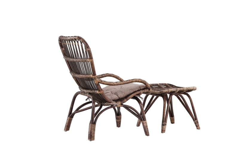 Ella Havestol - Mørk valnød - Havemøbler - Havestole - Udendørs lænestol