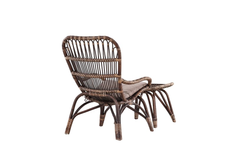 Ella Havestol - Mørk valnød - Havemøbler - Havestole - Udendørs lænestol