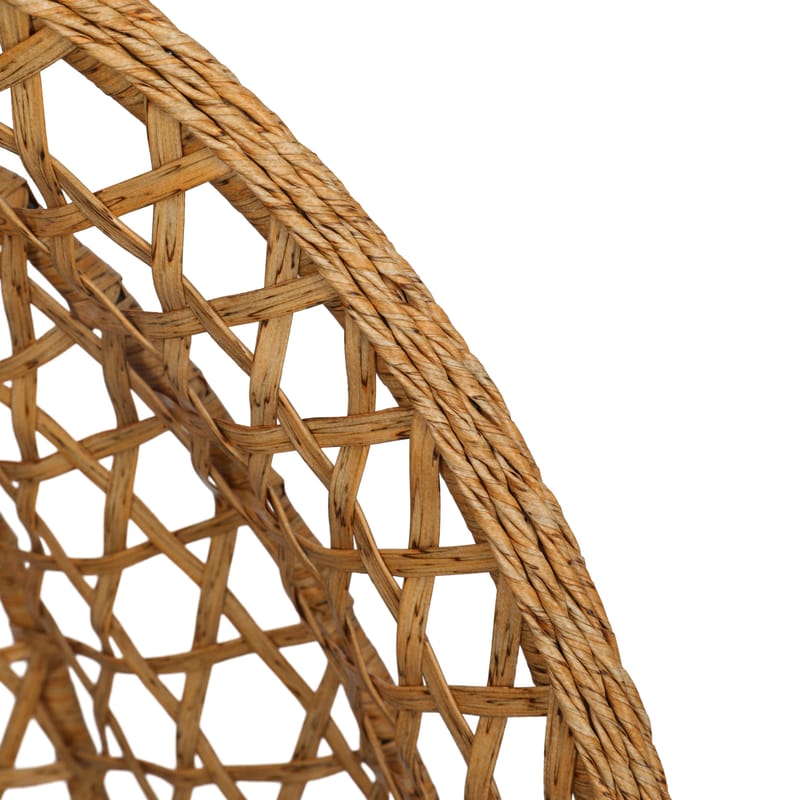 Etna hængestol med stativ til udendørsbrug - Æggestol i polyrattan - Brun - Havemøbler - Havestole - Hængestol - Hængestol på stativ