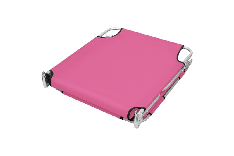 foldbar liggestol med nakkehynde stål pink - Lyserød - Havemøbler - Havestole - Solseng & solvogn