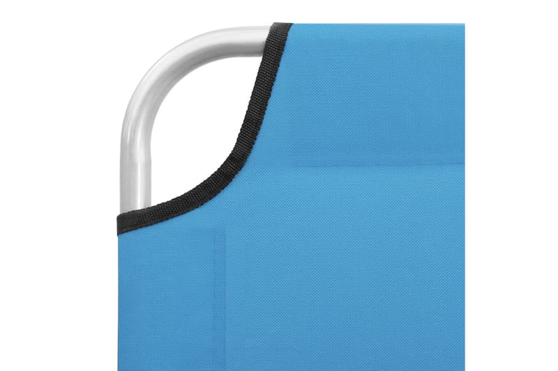foldbar liggestol stål og stof turkis - Blå - Havemøbler - Havestole - Solseng & solvogn