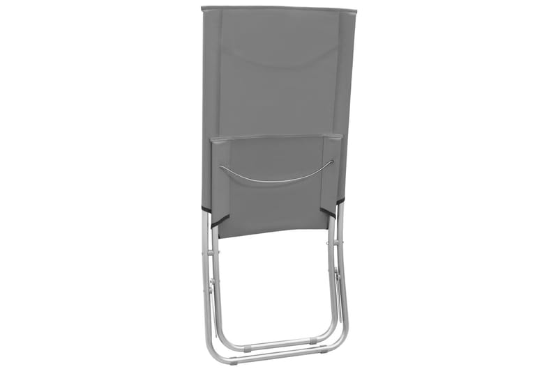 Foldbare Strandstole 2 Stk. Stof Grå - Grå - Havemøbler - Havestole - Solstole