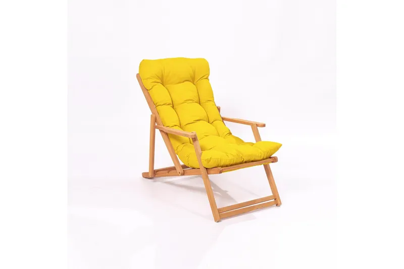 Gardellis Liggestol 43x46,5 cm, Gul/Natur