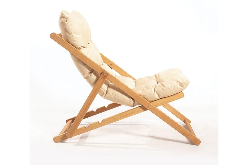 Gardellis Liggestol 66x48 cm - Brun/Creme - Havemøbler - Havestole - Solstole