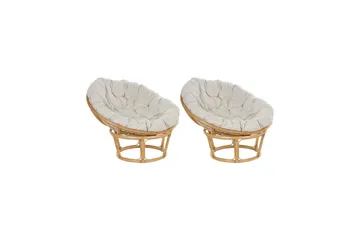 Giorgio Udendørslænestol - Natur/Beige - Havemøbler - Havestole - Udendørs lænestol