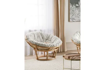 Giorgio Udendørslænestol - Natur/Beige - Havemøbler - Havestole - Udendørs lænestol
