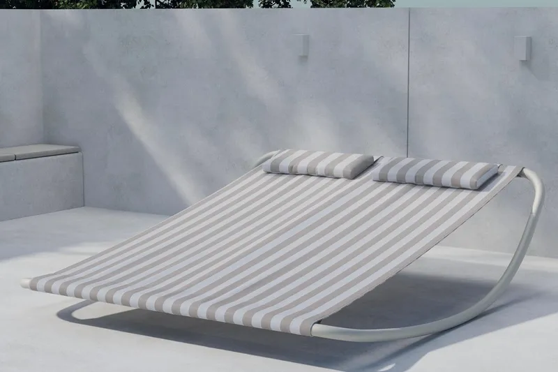 Gordo solseng udendørs, Beige/Hvid