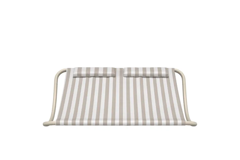 Gordo solseng udendørs - Beige/Hvid - Havemøbler - Havestole - Solseng & solvogn