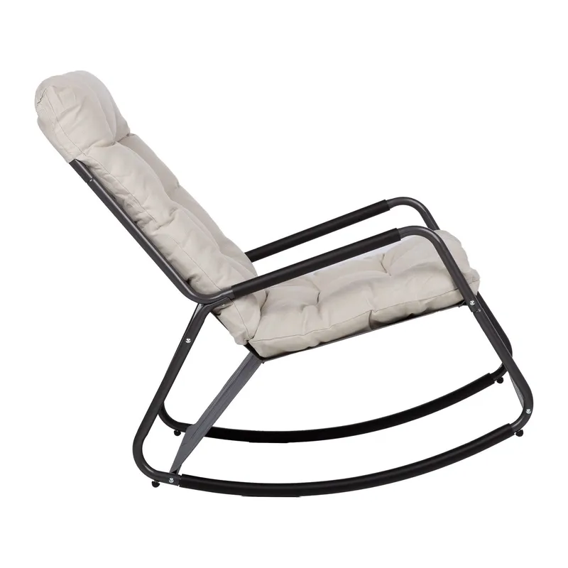 Gyngestol HOME4YOU Maris grå - Grå - Havemøbler - Havestole - Havegyngestol