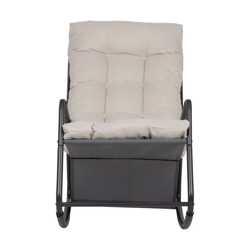 Gyngestol HOME4YOU Maris grå - Grå - Havemøbler - Havestole - Havegyngestol