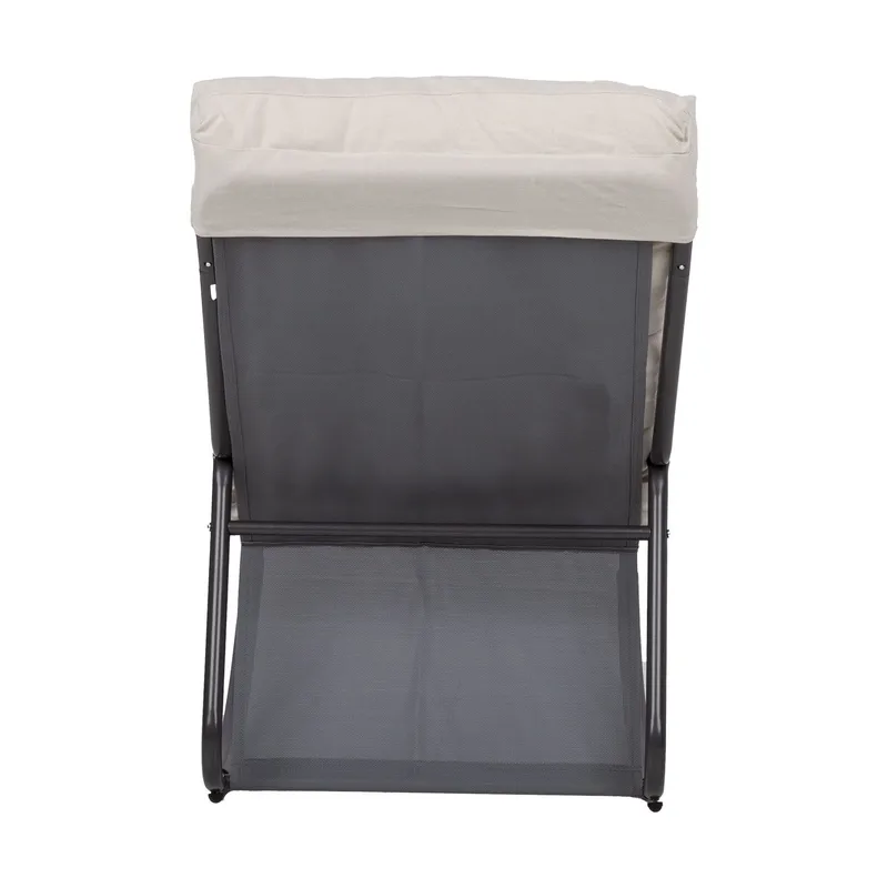 Gyngestol HOME4YOU Maris grå - Grå - Havemøbler - Havestole - Havegyngestol