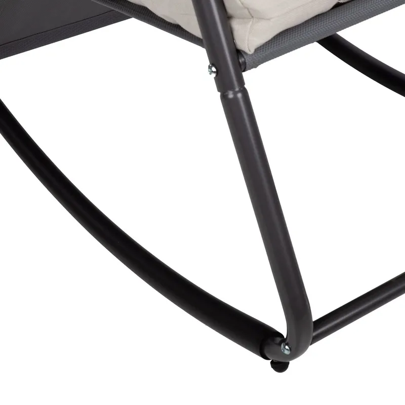 Gyngestol HOME4YOU Maris grå - Grå - Havemøbler - Havestole - Havegyngestol