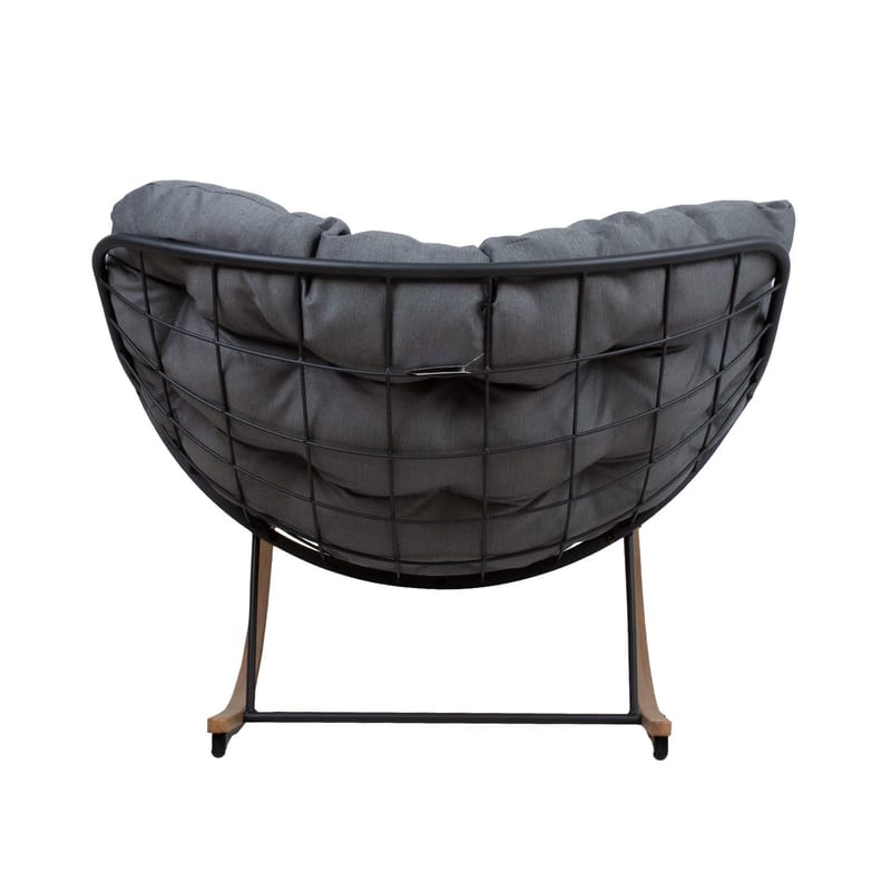 Gyngestol HOME4YOU Royal Mørkegrå - Mørkegrå - Havemøbler - Havestole - Havegyngestol