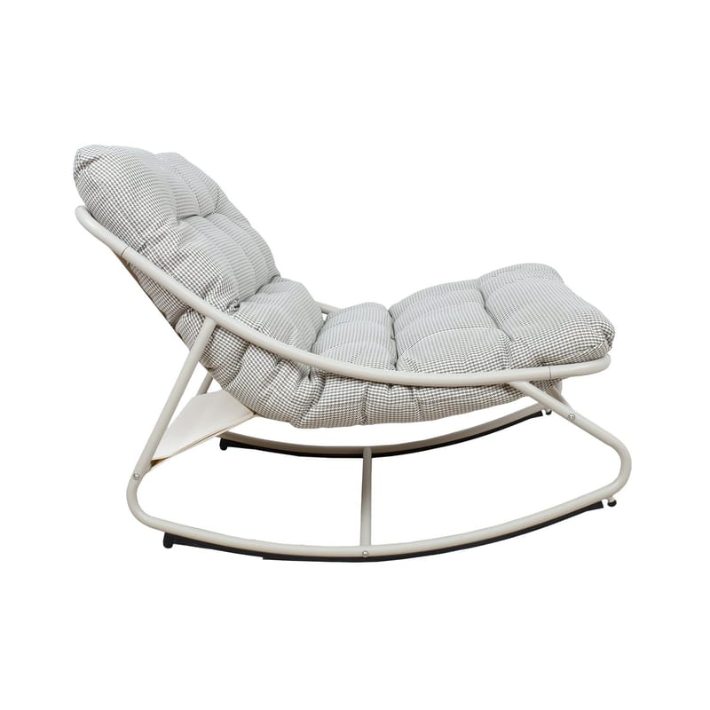 Gyngestol HOME4YOU Samba lysegrå - Lysegrå - Havemøbler - Havestole - Havegyngestol