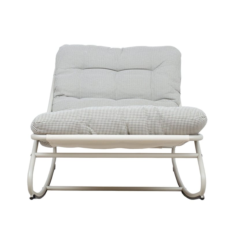 Gyngestol HOME4YOU Samba lysegrå - Lysegrå - Havemøbler - Havestole - Havegyngestol