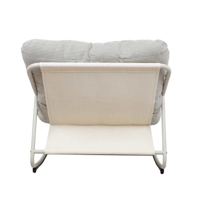 Gyngestol HOME4YOU Samba lysegrå - Lysegrå - Havemøbler - Havestole - Havegyngestol