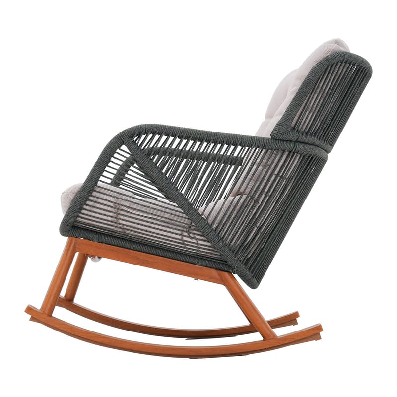 Gyngestol HOME4YOU Tuxedo - Grøn - Havemøbler - Havestole - Havegyngestol