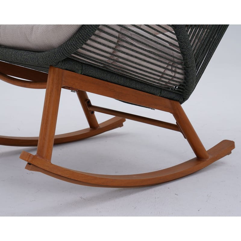 Gyngestol HOME4YOU Tuxedo - Grøn - Havemøbler - Havestole - Havegyngestol