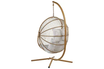Hængestol Acri - Beige, hvid - Havemøbler - Havestole - Hængestol