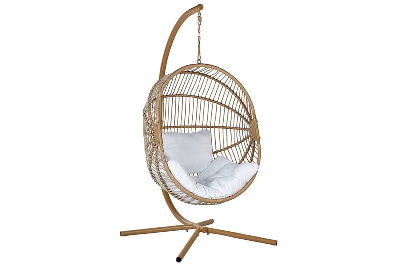 Hængestol Acri, Beige, hvid