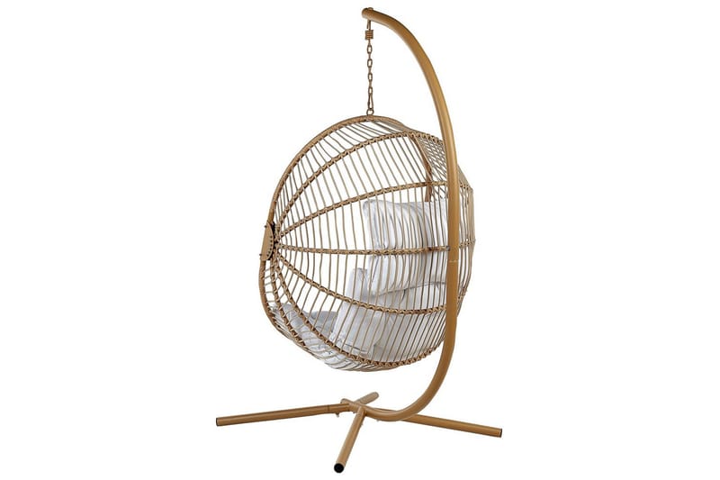 Hængestol Acri - Beige, hvid - Havemøbler - Havestole - Hængestol