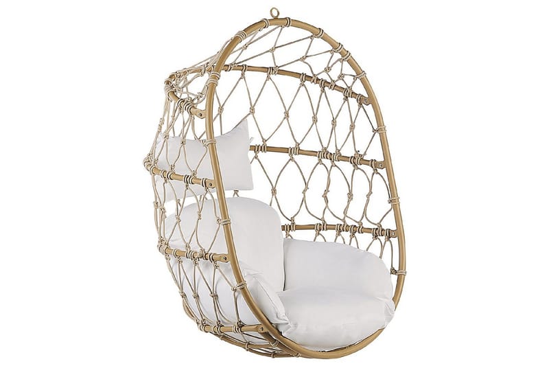 Hængestol Adria - Beige, hvid - Havemøbler - Havestole - Hængestol