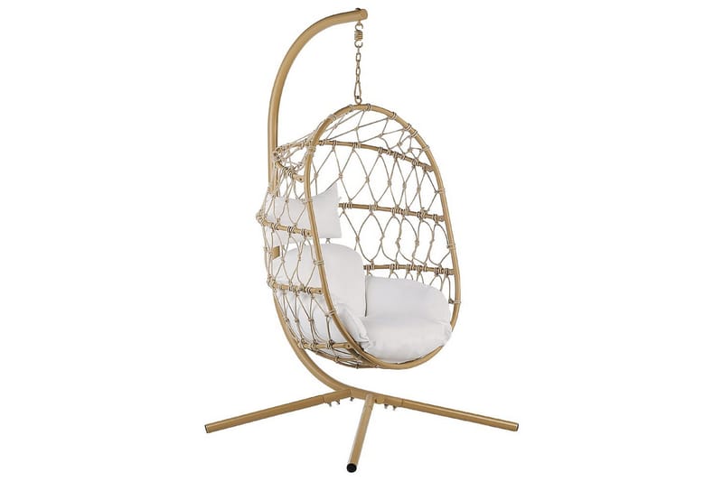 Hængestol Adria, Beige, hvid