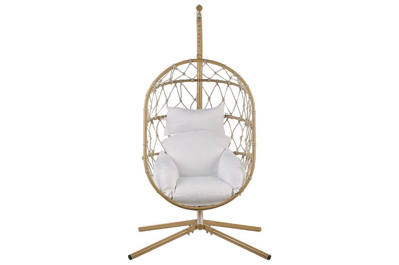 Hængestol Adria - Beige, hvid - Havemøbler - Havestole - Hængestol
