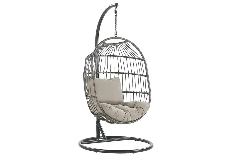 Hængestol Alba - Sort, Grå - Havemøbler - Havestole - Hængestol