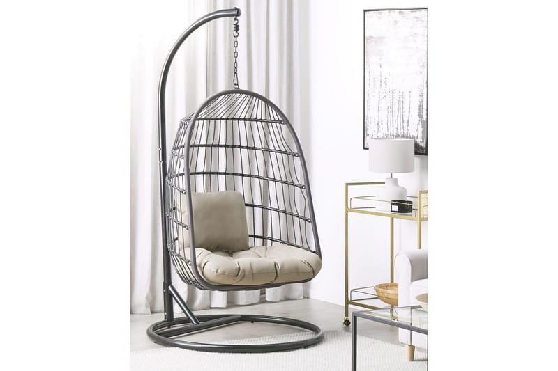 Hængestol Allera - Sort, Grå - Havemøbler - Havestole - Hængestol