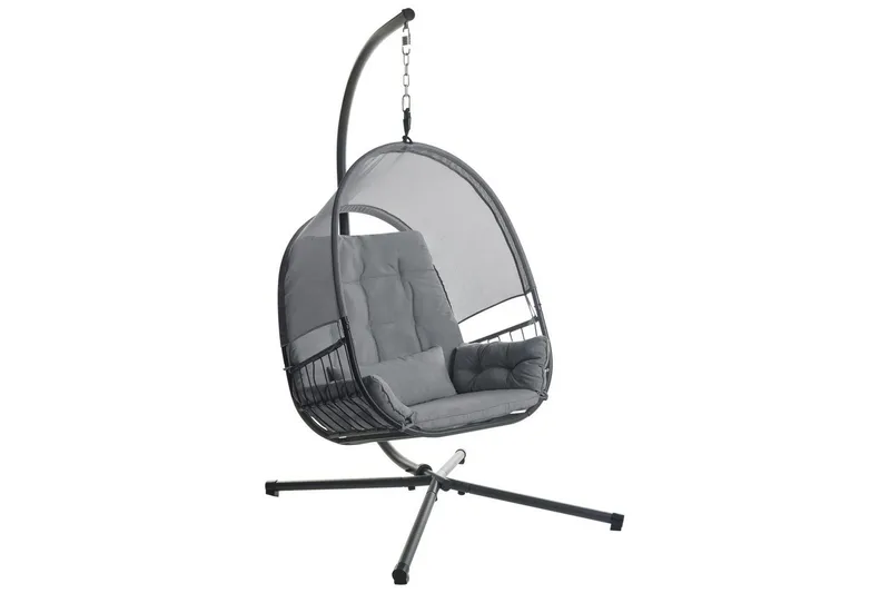 Hængestol Alviano - Mørkegrå - Havemøbler - Havestole - Hængestol