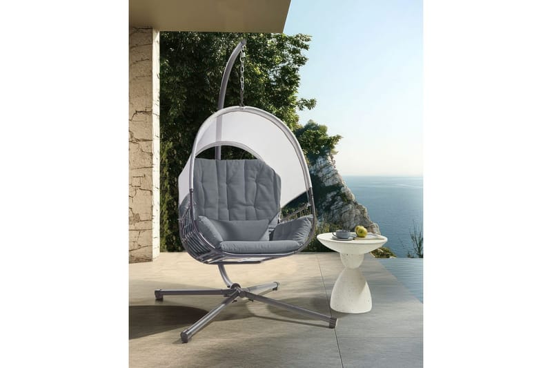 Hængestol Alviano - Mørkegrå - Havemøbler - Havestole - Hængestol