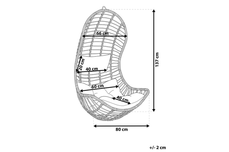 Appuna Hængestol - Beige - Havemøbler - Havestole - Hængestol