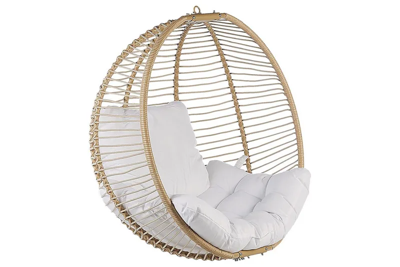 Hængestol Arco - Beige, hvid - Havemøbler - Havestole - Hængestol