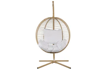 Hængestol Arco - Beige, hvid - Havemøbler - Havestole - Hængestol