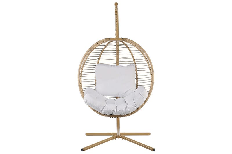 Hængestol Arco - Beige, hvid - Havemøbler - Havestole - Hængestol