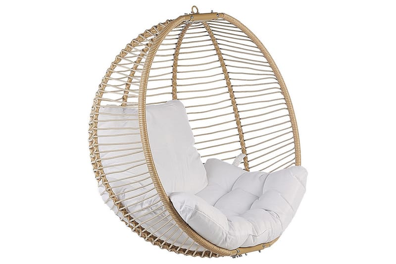 Hængestol Arco - Beige, hvid - Havemøbler - Havestole - Hængestol