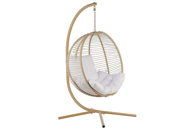 Hængestol Arco, Beige, hvid