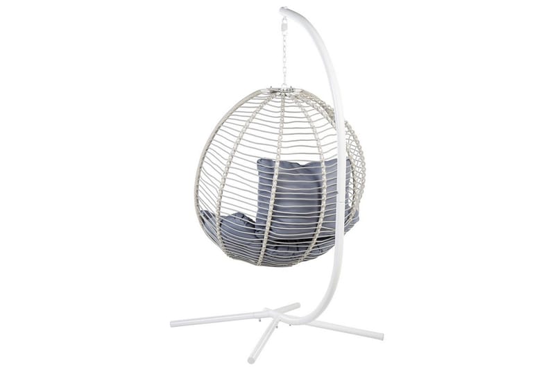 Hængestol Arco - Hvid, Grå - Havemøbler - Havestole - Hængestol