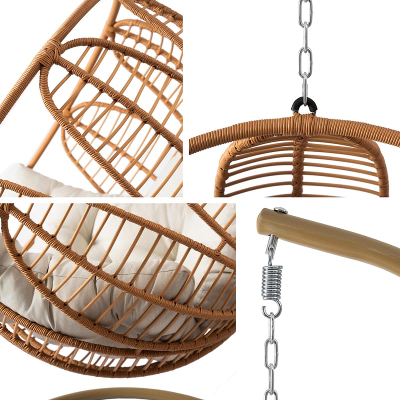 Bravion Hængestol til udendørs brug - grøn - Havemøbler - Havestole - Hængestol - Hængestol på stativ