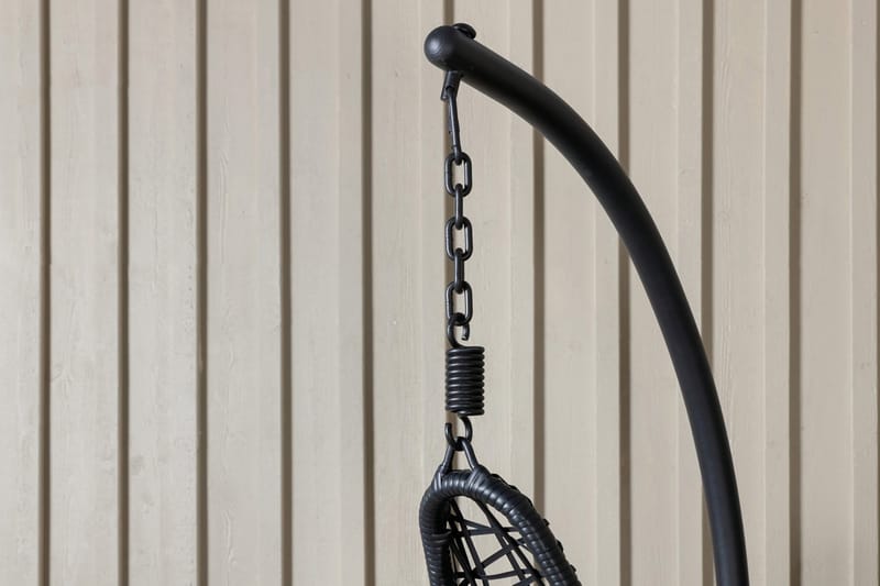 Edinburgh Hængestol med Hynde - Sort - Havem øbler - Havestole - Hængestol - Hængestol på stativ