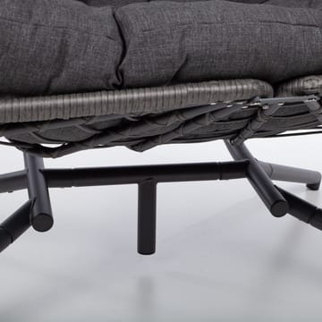 Hængestol HOME4YOU Finse 2-personers 142x106x194 cm mørkegrå - Mørkegrå - Havemøbler - Havestole - Hængestol - Hængestol på stativ