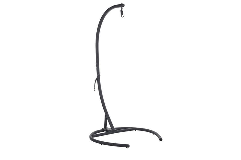 Hængestol med stativ polyrattan mørkegrå SESIA - Grå - Hængestol